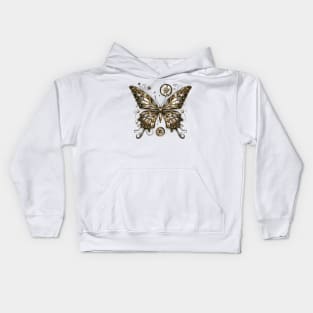 Geared-up Steampunk Butterfly Kids Hoodie